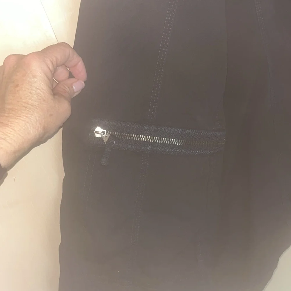 Essentials Navy Blazer with Patch Details reversible men’s large - Picture 6 of 15